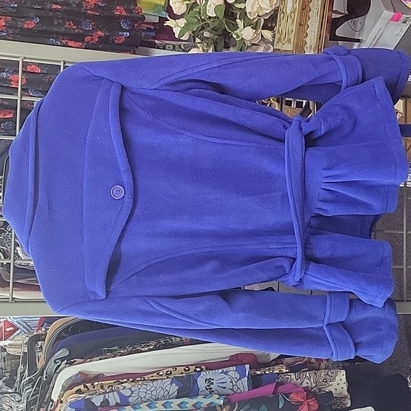Moa Royal Blue Pea Coat - XL - Picture 5 of 7